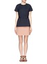 Main View - Click To Enlarge - VICTORIA, VICTORIA BECKHAM - Colour-block belted dress