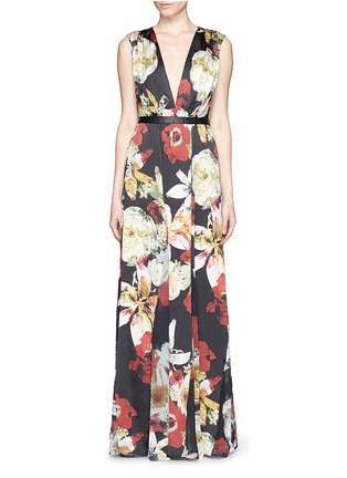 Main View - Click To Enlarge - ALICE & OLIVIA - 'Triss' floral maxi dress