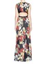 Figure View - Click To Enlarge - ALICE & OLIVIA - 'Triss' floral maxi dress