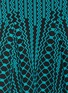 Detail View - Click To Enlarge - RVN - 'Chevron' 3D jacquard flare dress