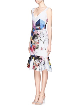 Figure View - Click To Enlarge - PREEN BY THORNTON BREGAZZI - Morgan floral collage print mermaid dress