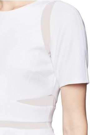 Detail View - Click To Enlarge - ELIZABETH AND JAMES - Andi sheer insert flare dress
