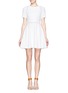 Main View - Click To Enlarge - ELIZABETH AND JAMES - Andi sheer insert flare dress