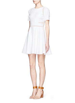 Figure View - Click To Enlarge - ELIZABETH AND JAMES - Andi sheer insert flare dress