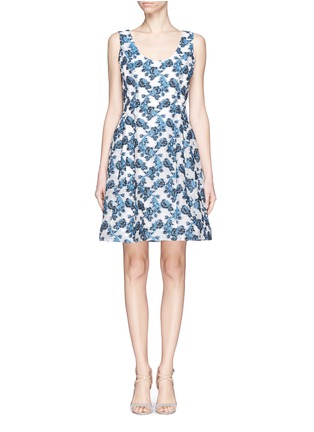 Main View - Click To Enlarge - PRABAL GURUNG - Rose embroidery dress