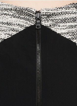 Detail View - Click To Enlarge - ALICE & OLIVIA - Elenore cropped tweed top