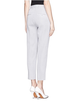 Back View - Click To Enlarge - 3.1 PHILLIP LIM - Textured check cropped pencil pants