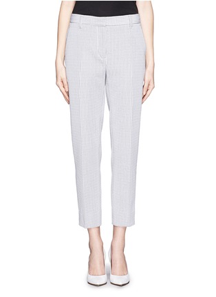 Main View - Click To Enlarge - 3.1 PHILLIP LIM - Textured check cropped pencil pants