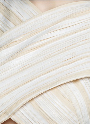 Detail View - Click To Enlarge - PROENZA SCHOULER - Cut-out front foil print dress