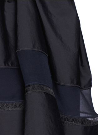 Detail View - Click To Enlarge - 3.1 PHILLIP LIM - Sheer panel umbrella skirt dress