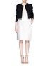 Figure View - Click To Enlarge - THAKOON - Jewelled and lace-trim hem jacket