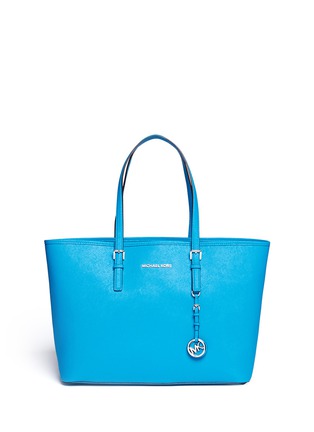 Main View - Click To Enlarge - MICHAEL KORS - Jet Set large saffiano leather tote 