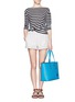 Figure View - Click To Enlarge - MICHAEL KORS - Jet Set large saffiano leather tote 