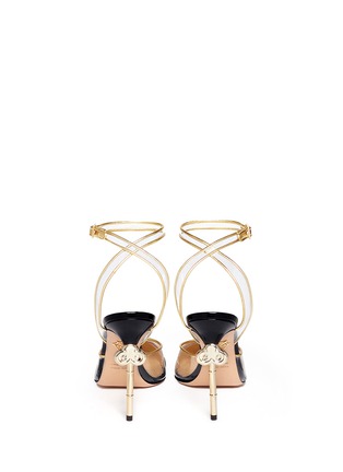 Front View - Click To Enlarge - CHARLOTTE OLYMPIA - 'Enigma' metal key stiletto pumps