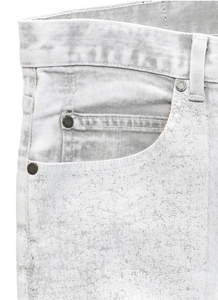  - HELMUT LANG - Plastisol print slim fit jeans