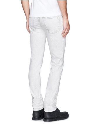 Back View - Click To Enlarge - HELMUT LANG - Plastisol print slim fit jeans