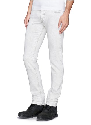 Figure View - Click To Enlarge - HELMUT LANG - Plastisol print slim fit jeans