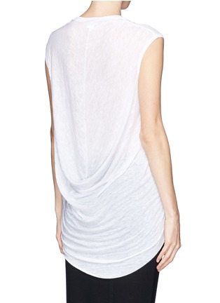 Back View - Click To Enlarge - HELMUT LANG - Back drape T-shirt