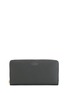Main View - Click To Enlarge - SMYTHSON - 'Panama' cross grain leather large slim purse - Charcoal