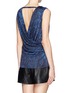 Back View - Click To Enlarge - HELMUT LANG - Resid print open back drape top