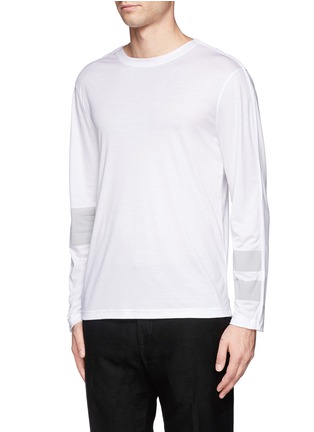 Front View - Click To Enlarge - HELMUT LANG - Contrast stripe T-shirt