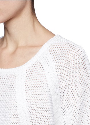 Detail View - Click To Enlarge - HELMUT LANG - 'Plov' cord knit sweater