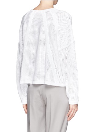 Back View - Click To Enlarge - HELMUT LANG - 'Plov' cord knit sweater