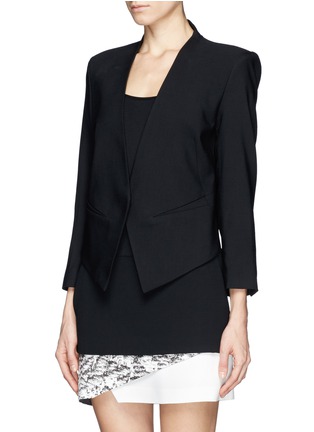 Front View - Click To Enlarge - HELMUT LANG - Inverted collar tux blazer