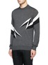 Front View - Click To Enlarge - NEIL BARRETT - Lightning sweater