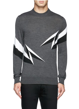 Main View - Click To Enlarge - NEIL BARRETT - Lightning sweater