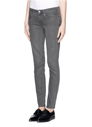 Front View - Click To Enlarge - HELMUT LANG - Matte wash skinny jeans