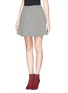 Front View - Click To Enlarge - MO&CO. EDITION 10 - Asymmetric pleat circle skirt