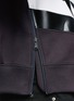Detail View - Click To Enlarge - NEIL BARRETT - Thunderbolt faux leather panel sweatshirt