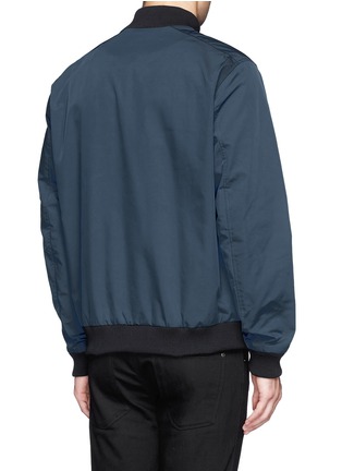 Back View - Click To Enlarge - THEORY - 'Rifle' nylon canvas bomber jacket