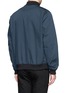 Back View - Click To Enlarge - THEORY - 'Rifle' nylon canvas bomber jacket