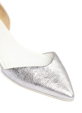 Detail View - Click To Enlarge - 3.1 PHILLIP LIM - 'Devon' metallic leather d'Orsay flats