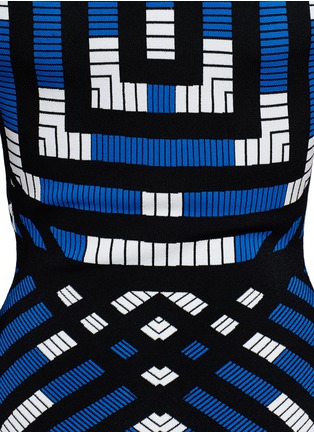 Detail View - Click To Enlarge - DIANE VON FURSTENBERG - Lorraine geometric stretch knit dress