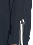Detail View - Click To Enlarge - DIANE VON FURSTENBERG - Stripe trimmed long-sleeve button-down blouse