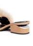 Detail View - Click To Enlarge - ALEXANDER WANG - 'Lou' Marabou feather cutout heel suede sandals