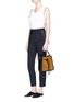 Front View - Click To Enlarge - 3.1 PHILLIP LIM - 'Soleil' small stud suede and leather bucket bag