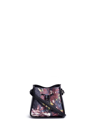Main View - Click To Enlarge - 3.1 PHILLIP LIM - 'Soleil' mini floral denim and leather bucket bag