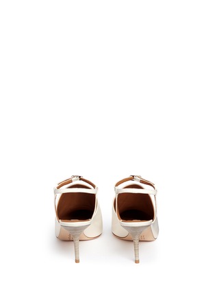 Back View - Click To Enlarge - ACNE STUDIOS - Ankle strap leather pumps