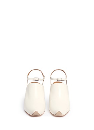 Front View - Click To Enlarge - ACNE STUDIOS - Ankle strap leather pumps