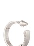 Detail View - Click To Enlarge - EDDIE BORGO - 'Thin Safety Chain' hoop earrings