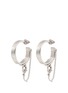 Main View - Click To Enlarge - EDDIE BORGO - 'Thin Safety Chain' hoop earrings