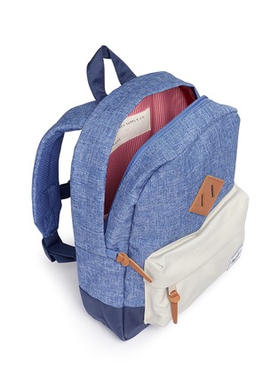 Detail View - Click To Enlarge - HERSCHEL SUPPLY CO. - 'Heritage' colourblock canvas 9L kids backpack