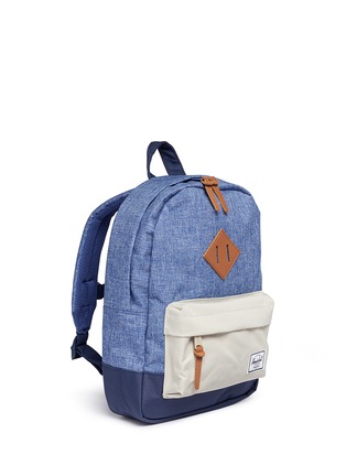 Figure View - Click To Enlarge - HERSCHEL SUPPLY CO. - 'Heritage' colourblock canvas 9L kids backpack