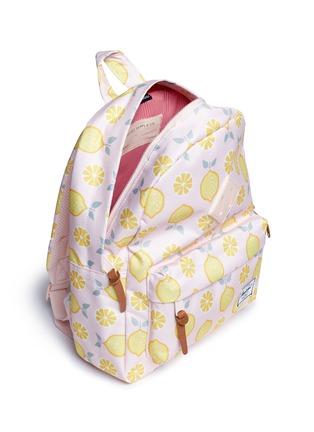 Detail View - Click To Enlarge - HERSCHEL SUPPLY CO. - 'Heritage' lemon drop print canvas 9L kids backpack