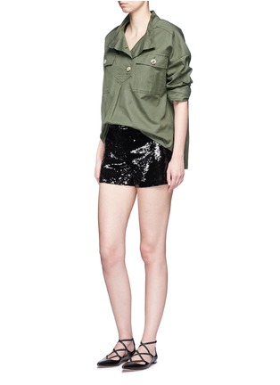 Figure View - Click To Enlarge - ALICE & OLIVIA - Sherri' sequin shorts