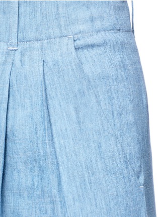 Detail View - Click To Enlarge - ALICE & OLIVIA - Eloise' chambray wide leg pants
